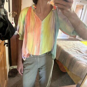 Goldie Lew Colorful Moments Blouse Small